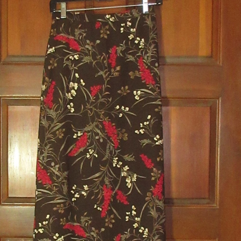 PS Maxi Brown Floral Skirt AGB/BYER